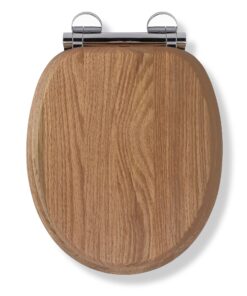 Croydex Rutland Flexi-Fix Holz-Toilettensitz - einfache Reinigung und antibakteriell für Familie und Gäste | Croydex Ru