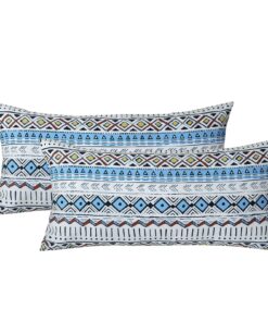 MILDLY Kühlende Kissenbezüge 40x80 Baumwolle, 100% Long-Staple Baumwolle Satin Boho OEKO-TEX STANDARD 100 mit Reißversch