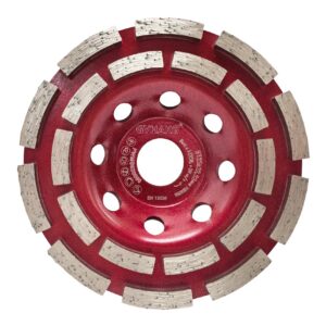 GVHAKG Diamant Doppelreihig Schleiftopf Für Beton Und Stein - Idealerweise für Profis im Baugewerbe - für maximale Effiz