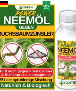 Green Guardia Power Neemöl bei Buchsbaumzünsler - stark schützend, unter Kontrolle, 250ml für 25L Mischung