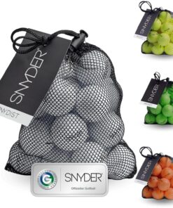 SNYDER SNY Dist Premium Golfbälle | 20 Stück im Ballnetz | maximale Geschwindigkeit, lange Schläge & gerade Flugbahnen