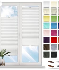 Plissee mit Bohren nach Maß - Fenster Rollos | Innensonnenschutz Faltrollo