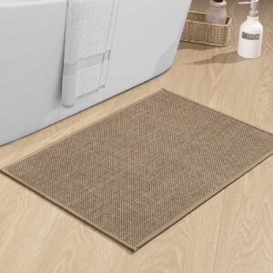 Chakme rutschfeste Badematte 43 x 61 cm Braun für Badefreude