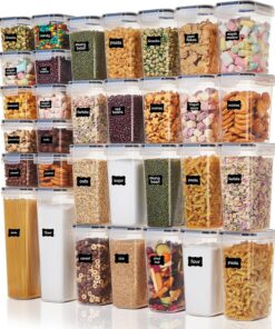 Vtopmart Luftdichte Vorratsdosen Set 32 Stück BPA-frei mit Etikett & Stift