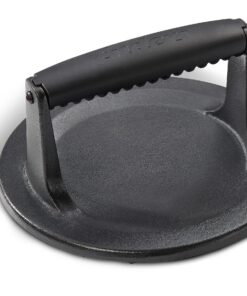 Enders® Guss Burgerpresse mit massivem emailliertem Gusseisen für Smashed Burger Pattys, ideales Grillzubehör für Cookin