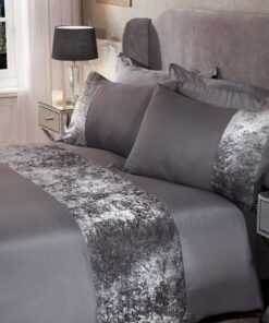 Schlafkomfort Sienna Single 100-prozentiges Polyester Silbergrau für Erwachsenezimmer DCVSI61