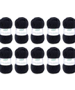 Gründl Wolle King Cotton - dickes Strickgarn zum Stricken und Häkeln - weich und hautfreundlich - 55% Polyacryl, 45% Bau