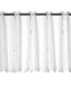 Elbersdrucke Sun Valley Bistrogardine Żwielagigardine 48x138 cm Wohnzimmer Żwielagigardine Weiss Transparent Privatsphär