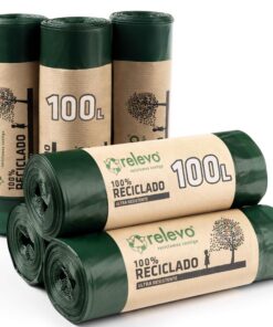 Relevo 100-Liter-Müllbeutel-100-Prozent-Recycelt-mit-Zugband