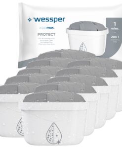 Wessper Wasserfilter für Hartes Wasser | Ersatz für Dafi Unimax Aquaphor A5 BRITA Maxtra+ PHILIPS AWP212/10 | Wasserfilt