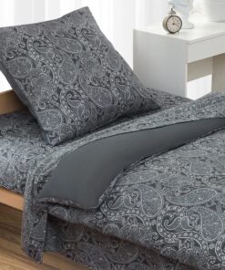 HENGWEI 155 x 200cm Bettwäsche-Set, Weich & Bügelfrei, ÖkoTex Zertifiziert HENGWEI 80 x 80cm Kissenbezug, Mikrofaser,