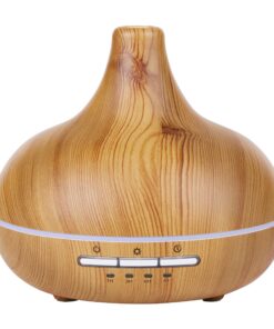 Grundig Aroma Diffuser Braun - Elektrischer Duftöl Diffuser 300ml Mit LED-Licht und Timer - Für Zuhause - Ohne Kabel - B