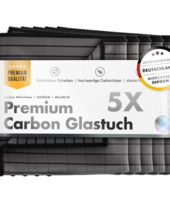 Chemicalworkz® Premium Carbontücher - Kristallklare Autoscheiben ohne Streifen & Schlieren - Für Profis & Liebhaber - 36