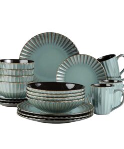 MÄSER 931964 Serie Confino Geschirr Set für 4 Personen im modernen Vintage Look, 20-teiliges Kombiservice mit keramische