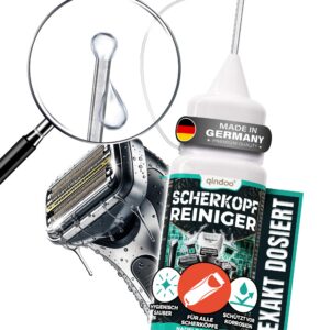 Qindoo Scherkopfreiniger precisepoint 100ml – Präzise Dosierung für Rasierer, Haarschneider & Barttrimmer – Hygienische