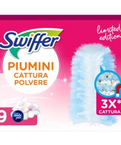 Swiffer Duster Staubwedeln, 9 Bettdecken, rosa, fängt Staub und Schmutz auf, ideal für Haushalte mit Kindern, geeignet f