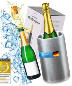 Dimono® Doppelwandiger Thermo Weinkühler Edelstahl für Champagner Sekt Flaschen
