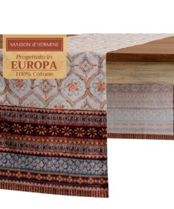 Maison d'Hermine Tischläufer 100 % Baumwolle für Weihnachtsdekorationen Zuhause OEKO-TEX STANDARD 100