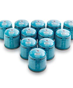 TOM 48 x 190 g Butangas Kartuschen - perfekt für Ihren Campingkocher, Camping Lampe & Lötbrenner - Sicherheitsventil ink