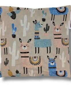 Franzis Nähstube 100% Baumwoll Dinkelkissen Alpaka 20x20cm für Wärmetherapy I Nackenwärmekissen I Mikrowelle I Wärmekiss