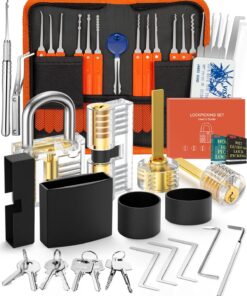 Eventronic 38+4 Teiliges Lockpicking Set für Anfänger und Profis in Schlosserei und Trainingsrleicht