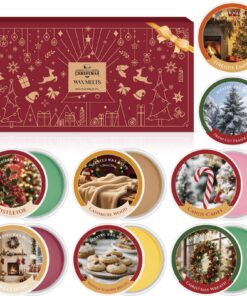 Duftwachs für Duftlampe, Weihnachtlich, Rundschreiben, 8 Stück Naturally Soja Duftwachswürfel, Heimdekoration, Weihnach