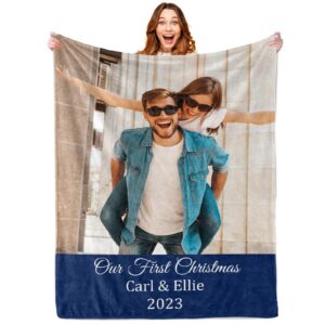 Persönliche Fotodecke – Premiumflanell – Weich und gemütlich – Eigenname drucken lassen (100cm x 150cm)