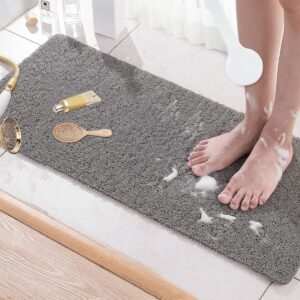 Antirutschmatte Badewanne Weich Komfort Sicherheitsfunktion für Senioren, Duschmatte rutschfest mit Ablauflöchern 100 x