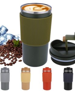 Disoza Thermobecher 480 ml Kaffee to go Olivgrün
