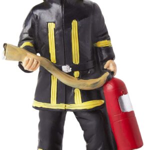 Brubaoker Feuerwehrmann Pokal Trophy mit Sockel - Idealespetto für Feuerwehrleute - 15 x 7 cmPolyresin - Geschenkidee