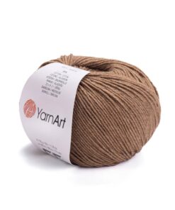 YarnArt Jeans Sportgarn 55% Baumwolle, weiches Garn für Amigurumi, 1 Knäuel 50 g 174 Yds