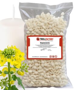 TFC Rapswachs 2kg - Premium Kerzenwachs - Ideal für Duftkerzen und DIY Kerzen Sets - Biologisch Abbaubar