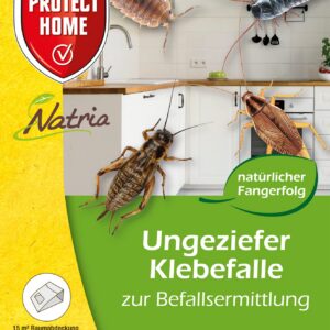 Schutz Haus Natria Ungezieferfalle, giftfreier Fang, kriechendes Ungeziefer, 4 Stück Protetion Haus Natria Leimfalle,