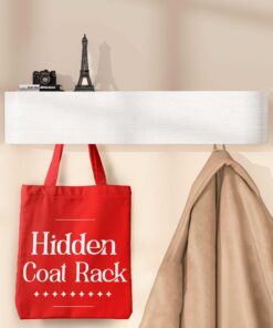 OLEEK Wandgarderobe mit Ablage und Haken – Moderne Dielengarderobe für Eingangsbereich