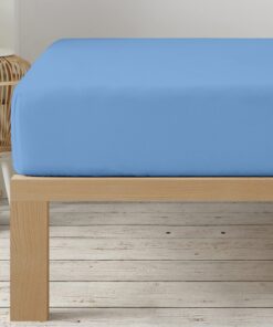 Degrees Home - Spannbettlaken 90x200x33 - Hochwertige Mikrofaser, Blau, Oeko-Tex Standard, Rundum-Gummizug, Atmungsaktiv