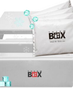 THERMBOX Modularbox 43L Kühlbox - 4 Kühlakkus - 49x30x28cm - Wiederverwendbar - Top-Kühlleistung