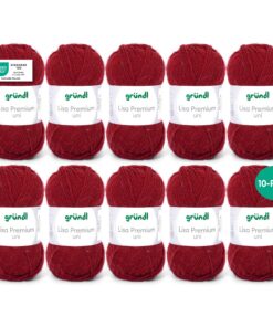 Gründl Wolle Lisa Premium Polyacryl Garn - Strickgarn für Anfänger bis Fortgeschrittene - Weich und hautfreundlich - 10