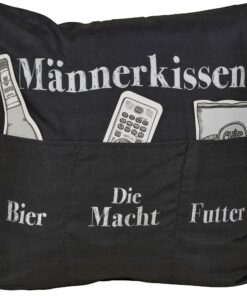 Sofahelden Kissen mit Tasche für Männer - OneSize - Farbenabcdefghij