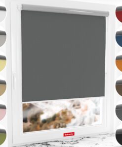 Schuette® Verdunkelungsrollo Shadow Grey ohne Bohren 85x150cm Suprafix Klemmfix |0