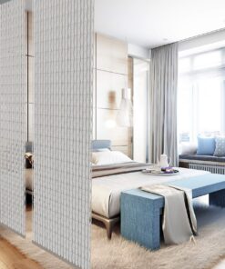 YourCasa - Raumteiler hängendDesignelement,Blickfang und Dekoration in jedem Raum | Trennwand ist Lichtdurchlässig - Rau