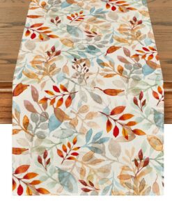 Artoid Mode Herbst Blätter Tischläufer Saisonnal 40x140 cm für die Küche und Dekoration
