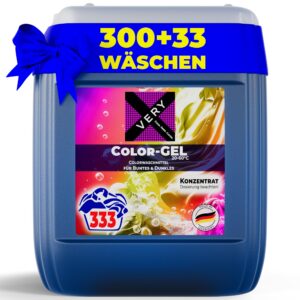 VERY® Farbwaschmittel Flüssig Gel [10L Kanister] - Sauber waschen färbervorsichtig für Bunte, Dunkle & Schwarze Wäsche -