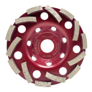 GVHAKG Diamant Schleiftopf Für Beton & Stein - Geschmeidige Polierprozess für Mauerwerk & Fliesenkleber, 125mm×2|23mm, P