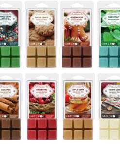 SALKING Winter Duftwachs Wax Melts für Kerzen Wärmer - Weihnachtskranz und Lebkuchen Düfte - Geschenk Set für Halloween
