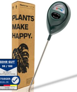 Netrox Bodenfeuchtigkeitsmesser – Präziser, robuster Feuchtigkeitsmesser für Gartenliebhaber & Zimmerpflanzen-Anfänger