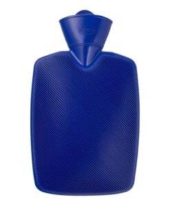 Hugo Frosch Klassik Wärmflasche 1,8l – geruchsneutrale & auslaufsichere Bettflasche – Made in Germany – Halblamellenstru