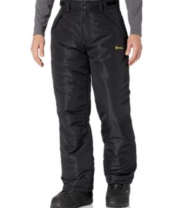 Bhgytec Herren Schneehosen: Warm und Komfortabel für den Winter, Medium Größe, Schwarz
