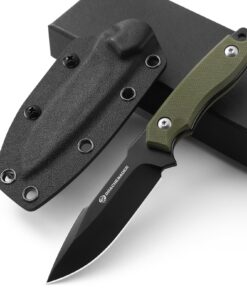 Gürtelmesser EDC Messer 42a konform D2 Stahl für Edc-Verwendung, FULL TANG Design, 18cm Gesamtlänge