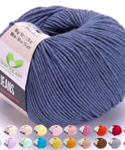 MeriWoolArt® Baumwollgarn für Babykleidung + MeriWoolArt® Baumwollgarn zum Stricken und Häkeln + MeriWoolArt® Baby Wollg