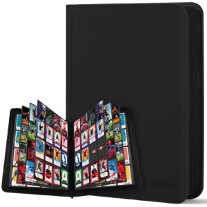 WITHYU 16 Taschen Sammelalbum Wasserdicht - Sammlern undfans bei TCG, Fußball & Sammelkarten (Schwarz)